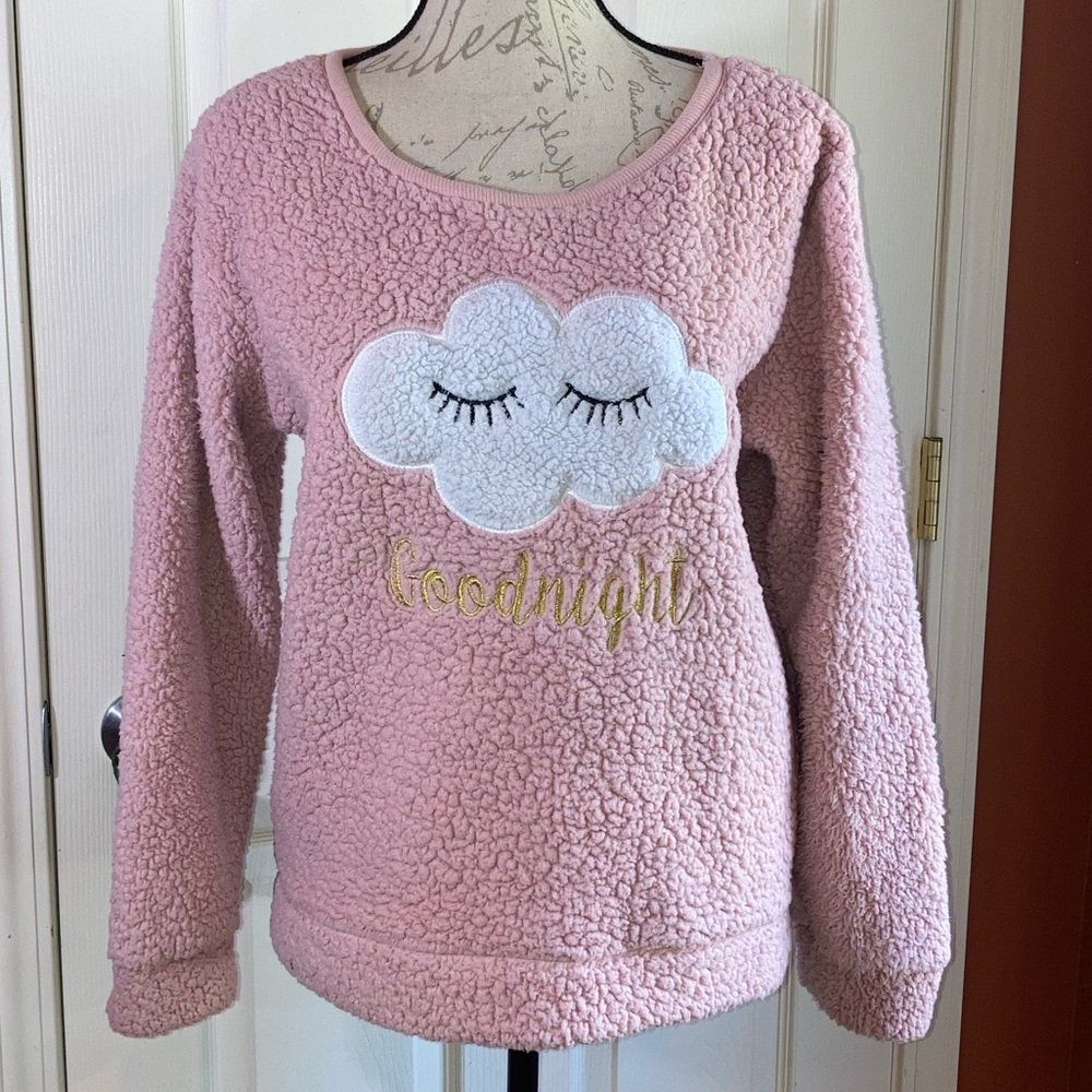 Plush Teddy Style Cloud Goodnight Loungewear Sweatshirt Sz XLarge by em & alfie